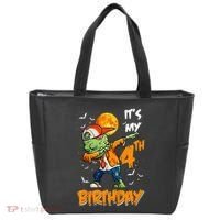 Its My 4th Birthday Dabbing Zombie Halloween Costume Tote Bag thumb 0