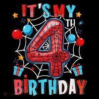 It's My 4th Birthday Spider Web Theme Party 4 Years Old Women's Hoodie thumb 2