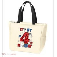 Its My 4th Birthday Spider Theme Party 4 Year Old Boy 3020 Tote Bag thumb 3
