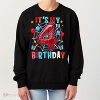It'S My 4th Birthday Spider Theme Party Boy Birthday Present Women's Sweatshirt thumb 0