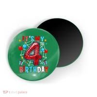 It'S My 4th Birthday Spider Theme Party Boy Birthday Present Magnet thumb 0