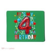 It'S My 4th Birthday Spider Theme Party Boy Birthday Present Mousepad thumb 0