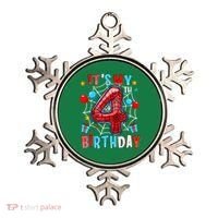 It'S My 4th Birthday Spider Theme Party Boy Birthday Present Ornament thumb 0