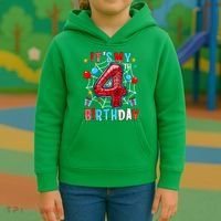 It'S My 4th Birthday Spider Theme Party Boy Birthday Present Kids Hoodie thumb 3