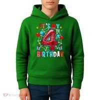 It'S My 4th Birthday Spider Theme Party Boy Birthday Present Kids Hoodie thumb 4