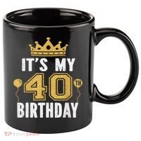 It's My 40th Birthday Gift For 40 Years Old Man And Woman 11oz C Handle Ceramic Mug thumb 0