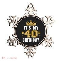 It's My 40th Birthday Gift For 40 Years Old Man And Woman Ornament thumb 0