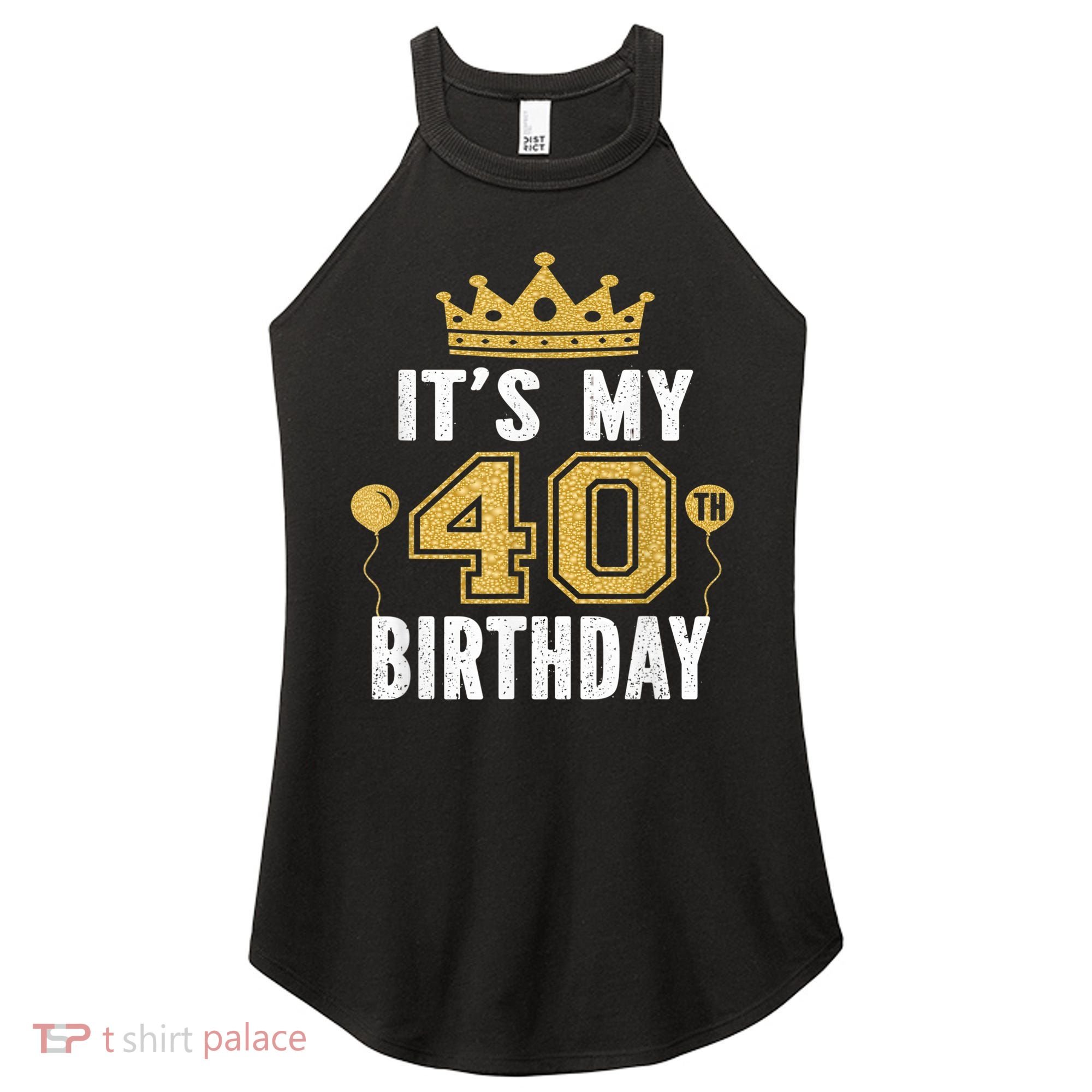 It's My 40th Birthday Gift For 40 Years Old Man And Woman Women's Perfect Tri Rocker Tank