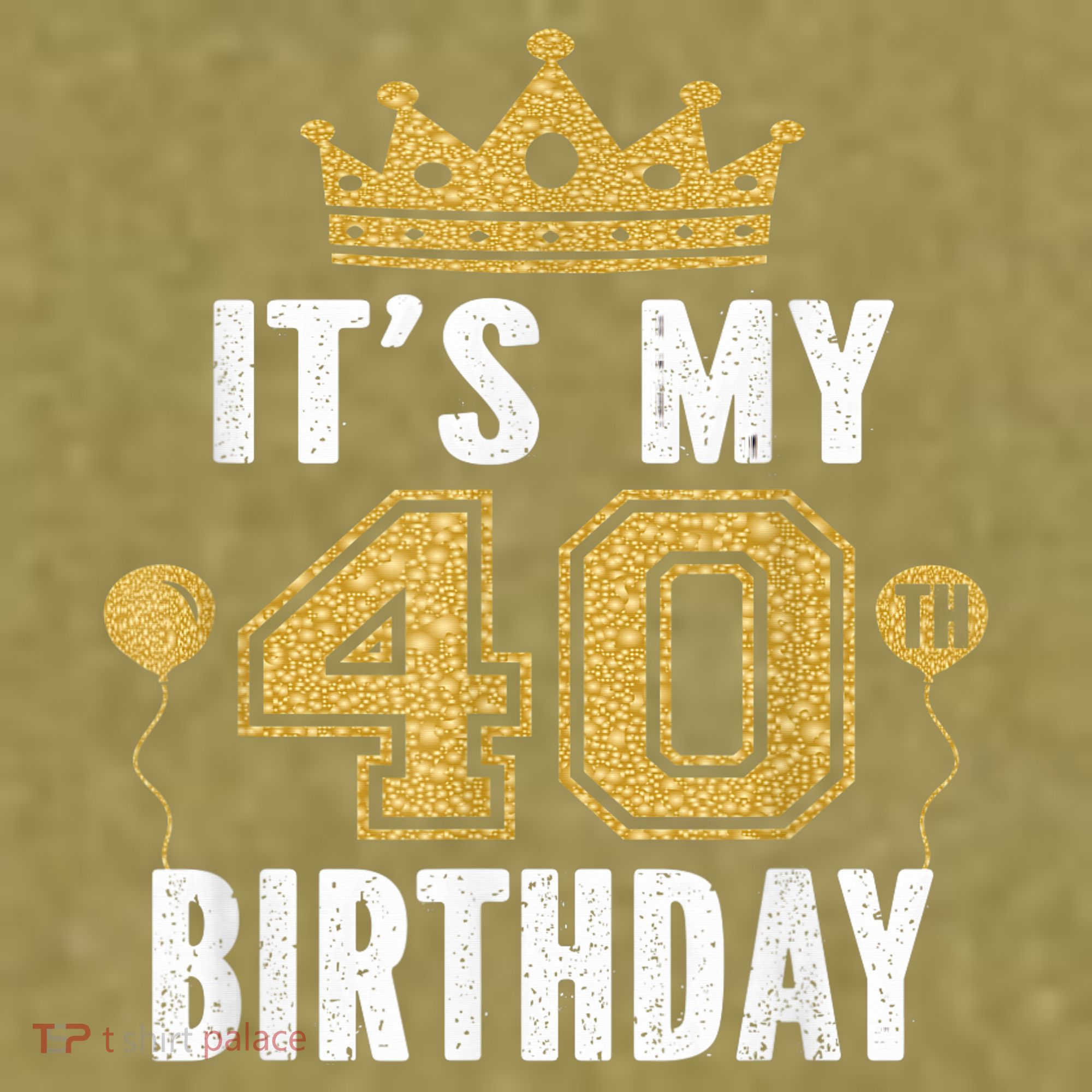 It's My 40th Birthday Gift For 40 Years Old Man And Woman Garment-Dyed Women's Muscle Tee