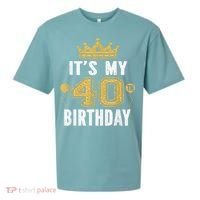 It's My 40th Birthday Gift For 40 Years Old Man And Woman Sueded Cloud Jersey T-Shirt thumb 0