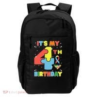Its My 4th Birthday Kids Autism 4 Years Old Backpack thumb 0
