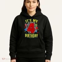 Its My 4th Birthday Spider Theme Party Turning 4yr Hoodie thumb 5