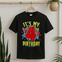 Its My 4th Birthday Spider Theme Party Turning 4yr T-Shirt thumb 2