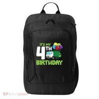 ItS My 4th Birthday Garbage Truck 4th Birthday City Backpack thumb 0