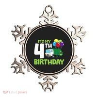 ItS My 4th Birthday Garbage Truck 4th Birthday Ornament thumb 0