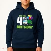 ItS My 4th Birthday Garbage Truck 4th Birthday Hoodie thumb 2