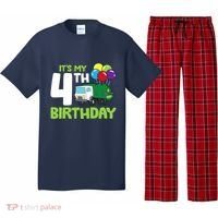 ItS My 4th Birthday Garbage Truck 4th Birthday Pajama Set thumb 0