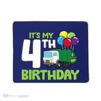 ItS My 4th Birthday Garbage Truck 4th Birthday Mousepad thumb 0