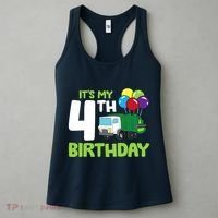 ItS My 4th Birthday Garbage Truck 4th Birthday Women's Tank Top thumb 3