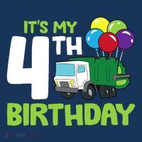 ItS My 4th Birthday Garbage Truck 4th Birthday Baby Bodysuit thumb 2
