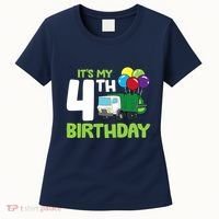 ItS My 4th Birthday Garbage Truck 4th Birthday Women's T-Shirt thumb 0