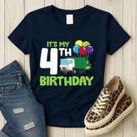 ItS My 4th Birthday Garbage Truck 4th Birthday Women's T-Shirt thumb 3