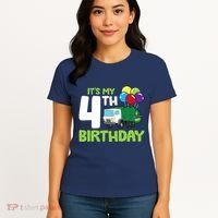 ItS My 4th Birthday Garbage Truck 4th Birthday Women's T-Shirt thumb 4