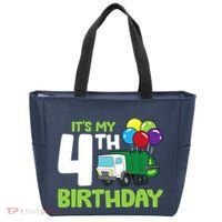 ItS My 4th Birthday Garbage Truck 4th Birthday Tote Bag thumb 0