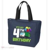 ItS My 4th Birthday Garbage Truck 4th Birthday Tote Bag thumb 3