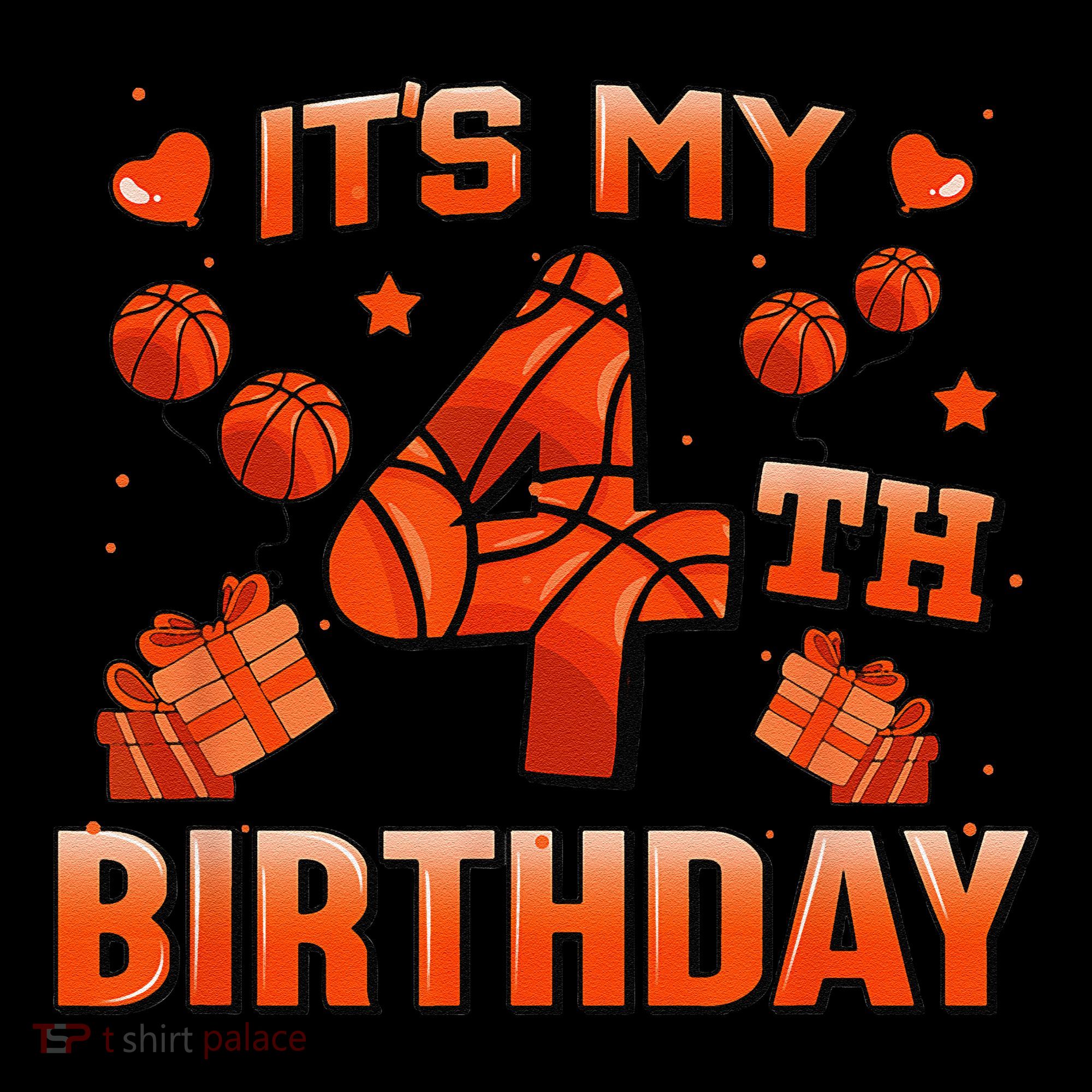 Its My 4th Birthday Basketball 4 Years Old Coffee Mug
