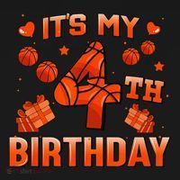 Its My 4th Birthday Basketball 4 Years Old Women's Hoodie thumb 2