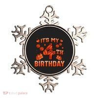 Its My 4th Birthday Basketball 4 Years Old Ornament thumb 0