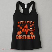 Its My 4th Birthday Basketball 4 Years Old Women's Tank Top thumb 3