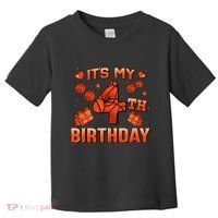 Its My 4th Birthday Basketball 4 Years Old Toddler T-Shirt thumb 0