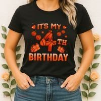 Its My 4th Birthday Basketball 4 Years Old Women's T-Shirt thumb 2