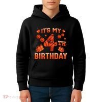 Its My 4th Birthday Basketball 4 Years Old Kids Hoodie thumb 4