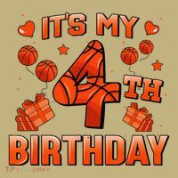 Its My 4th Birthday Basketball 4 Years Old Sweatshirt thumb 2
