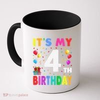 ItS My 4th Birthday 4 Four Happy Birthday Coffee Mug thumb 0