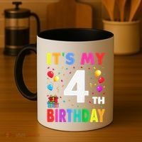 ItS My 4th Birthday 4 Four Happy Birthday Coffee Mug thumb 4