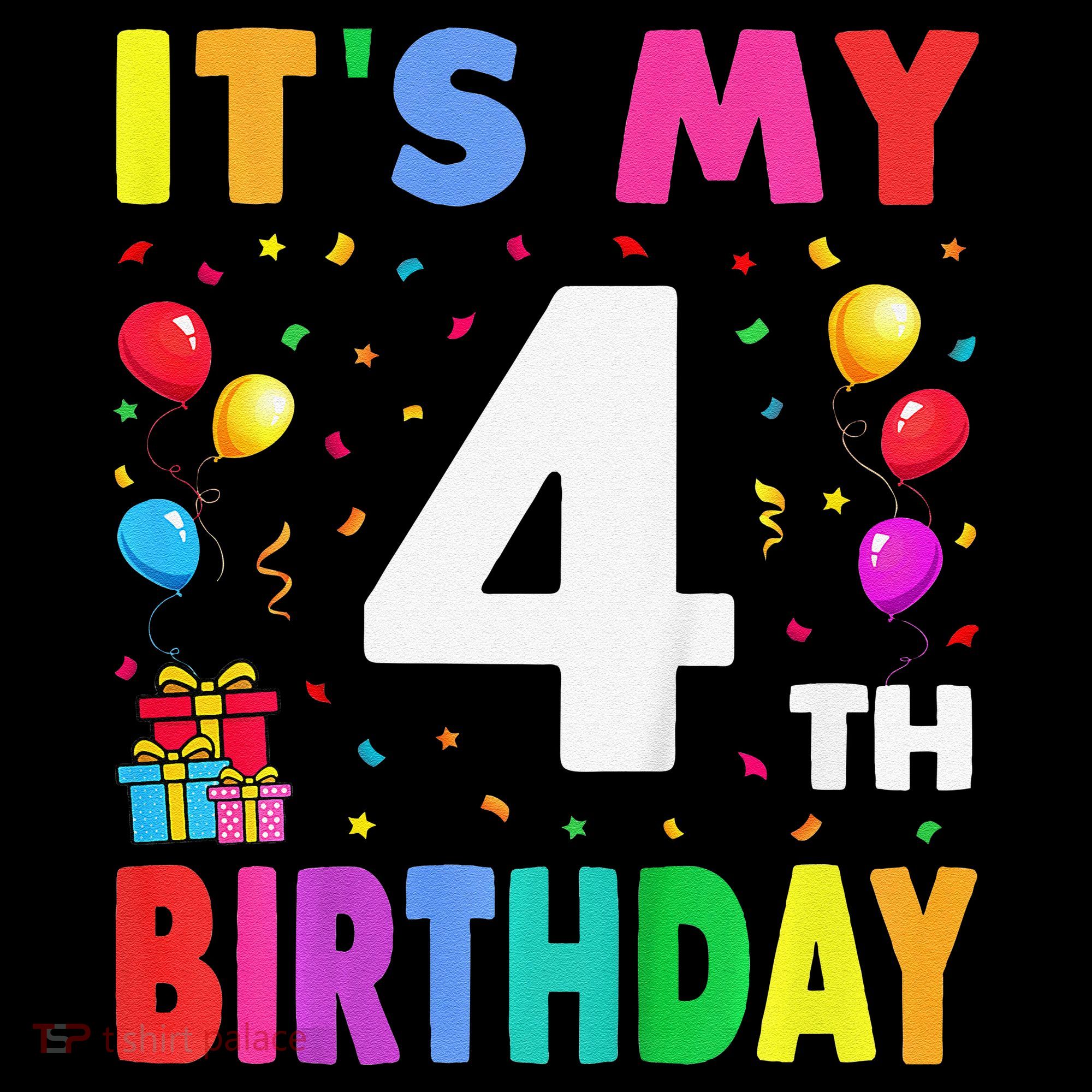 ItS My 4th Birthday 4 Four Happy Birthday Coffee Mug