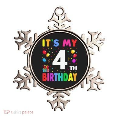 ItS My 4th Birthday 4 Four Happy Birthday Ornament