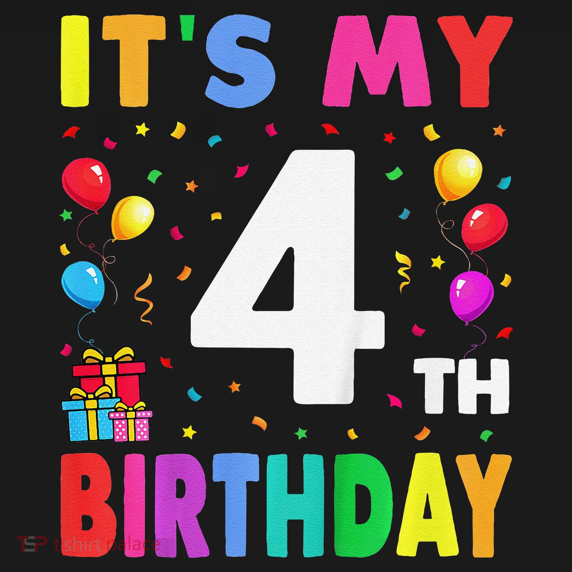 ItS My 4th Birthday 4 Four Happy Birthday Ornament