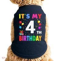 ItS My 4th Birthday 4 Four Happy Birthday Doggie Tank thumb 0