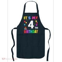 ItS My 4th Birthday 4 Four Happy Birthday Apron thumb 0
