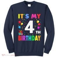 ItS My 4th Birthday 4 Four Happy Birthday Sweatshirt thumb 0