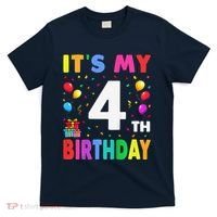 ItS My 4th Birthday 4 Four Happy Birthday T-Shirt thumb 0