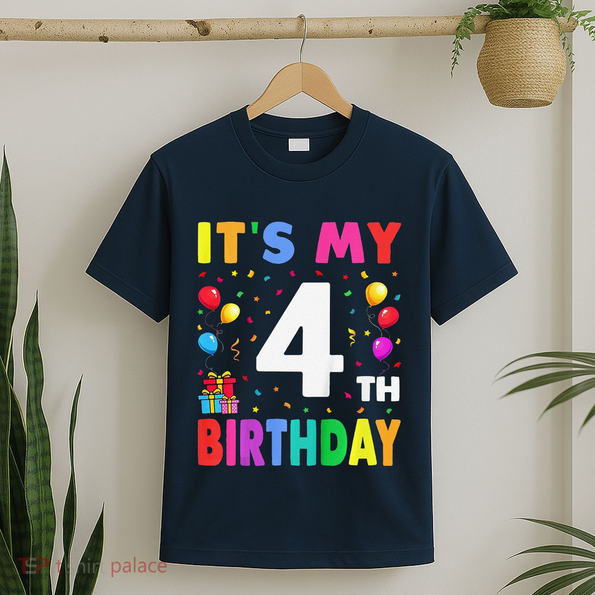 ItS My 4th Birthday 4 Four Happy Birthday T-Shirt