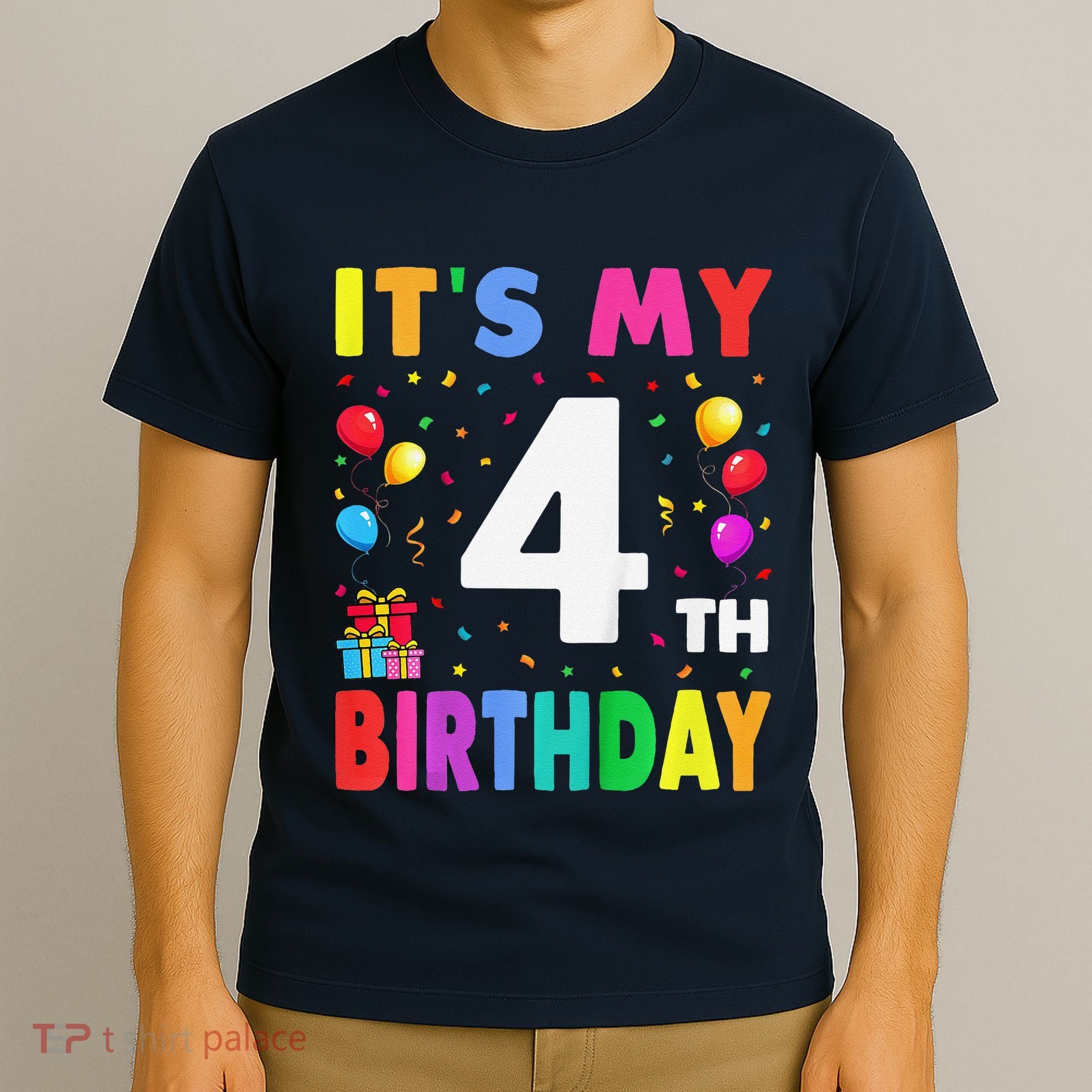 ItS My 4th Birthday 4 Four Happy Birthday T-Shirt