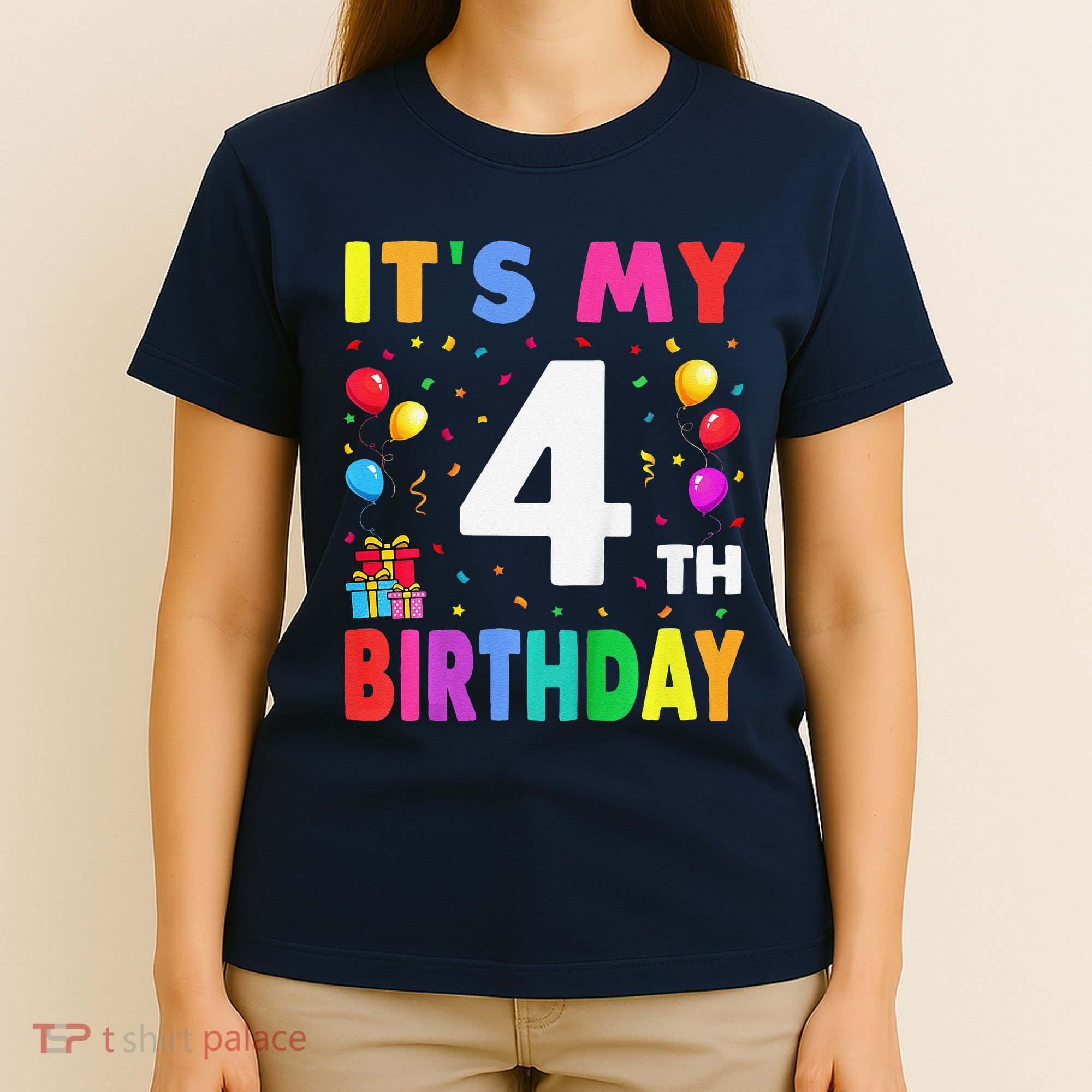 ItS My 4th Birthday 4 Four Happy Birthday T-Shirt