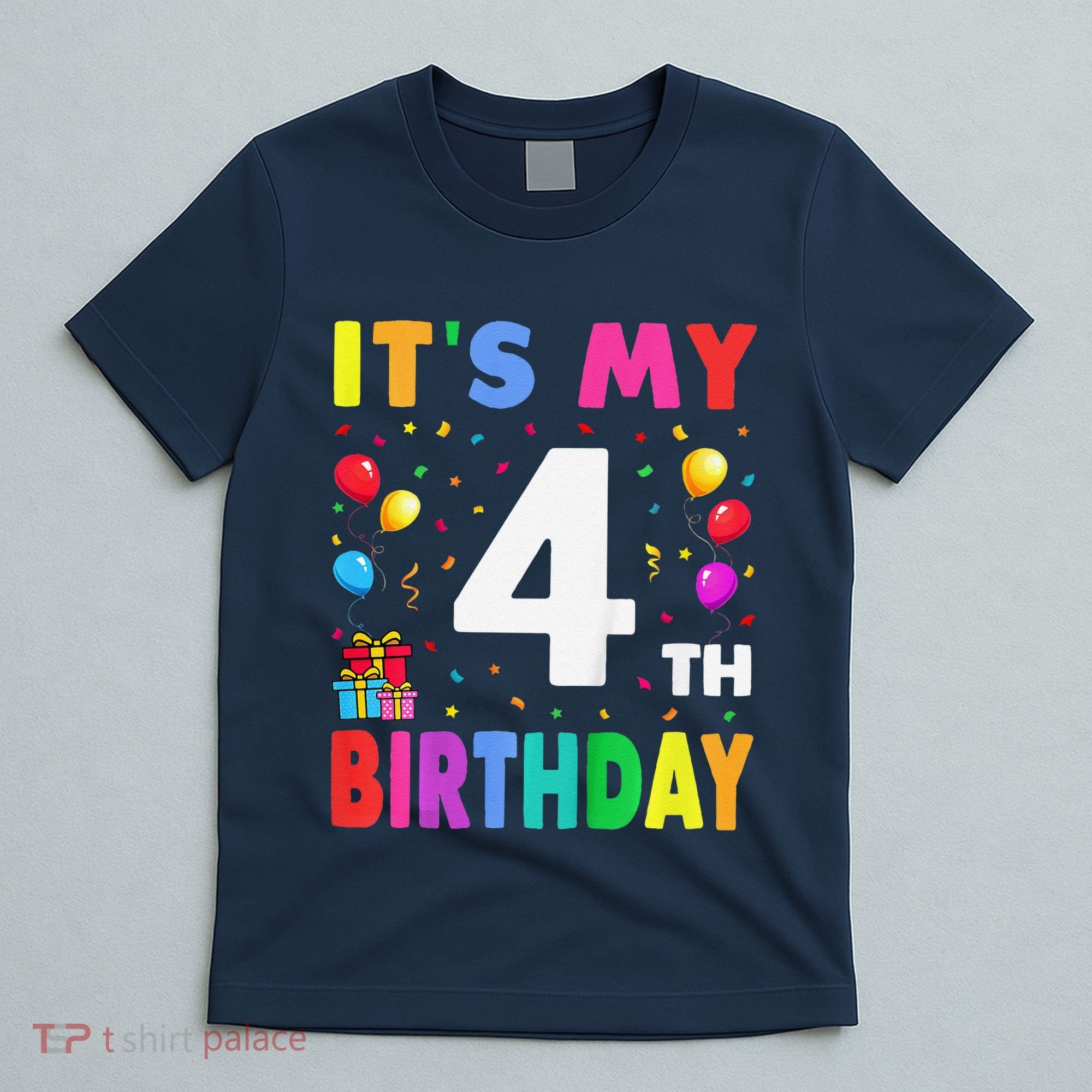 ItS My 4th Birthday 4 Four Happy Birthday T-Shirt